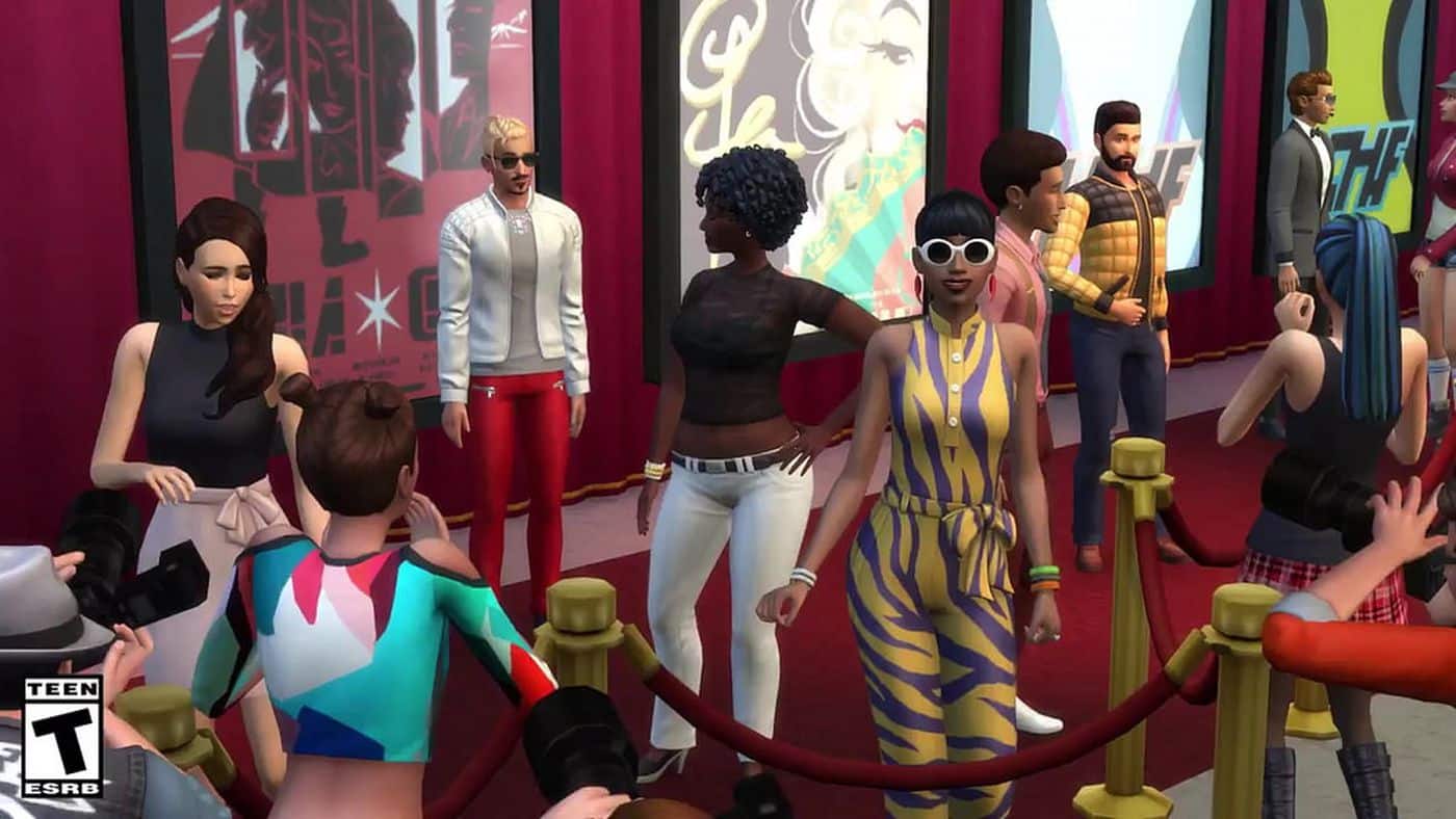 A picture of Sims at a redcarpet event
