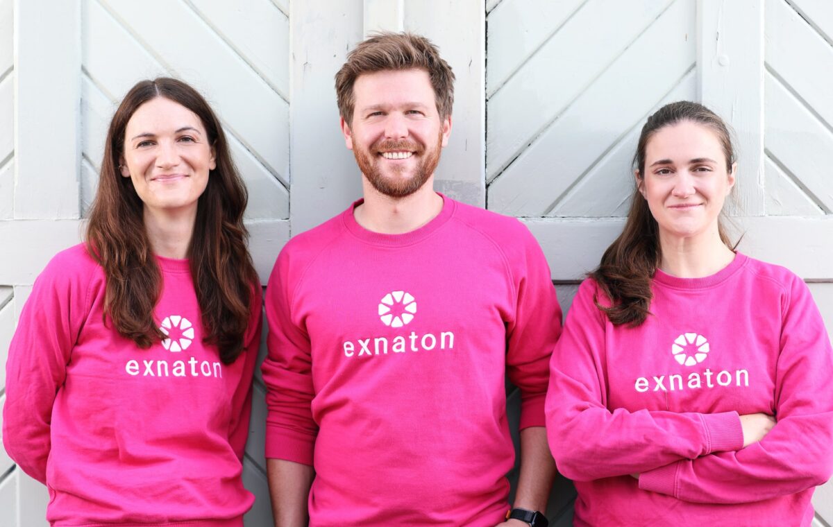 Exnaton co-founders Liliane Ableitner, Arne Meeuw, and Anselma Wörner
