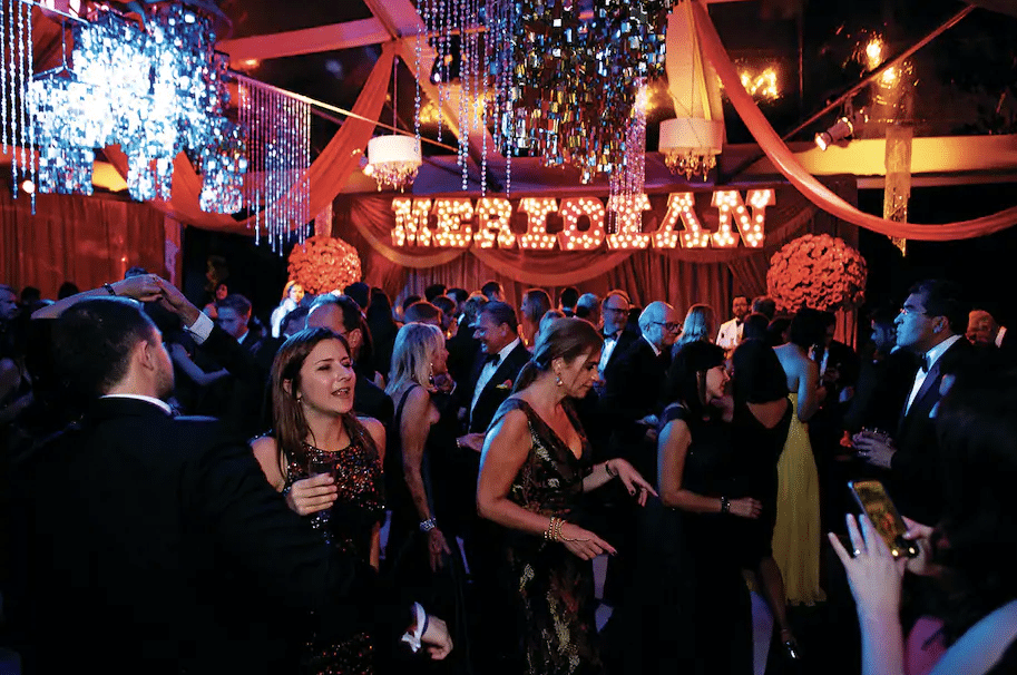 The annual Meridian Ball in 2016. The event is glamorous, prestigious and usually packed shoulder-to-shoulder. (Deb Lindsey/For The Washington Post)