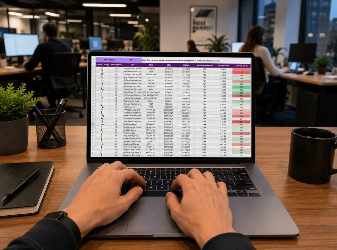 Investor reviewing a data spreadsheet on a laptop, the diligence work behind every seed investment decision
