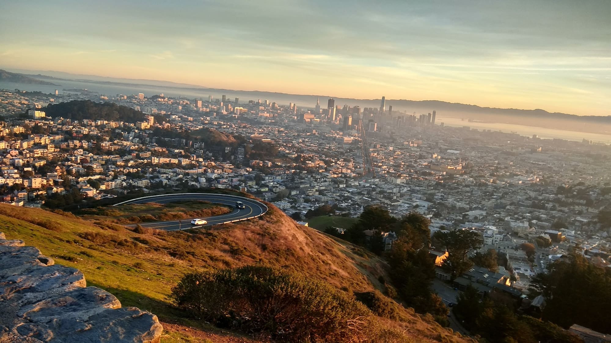 Was staying at an airbnb on twin peaks. I thought the view from my room was fantastic, but then I happened to walk to this place called Christmas Tree point and was just mesmerised. Ended up trekking there again the next day and even record a full sunrise video of the Silicon Valley.
This perhaps is one of the most underrated places in SF.
I am not really a photographer and have relied on unsplash community for great photographs…I thought this might be my chance to give back and share this beauty with the larger community.