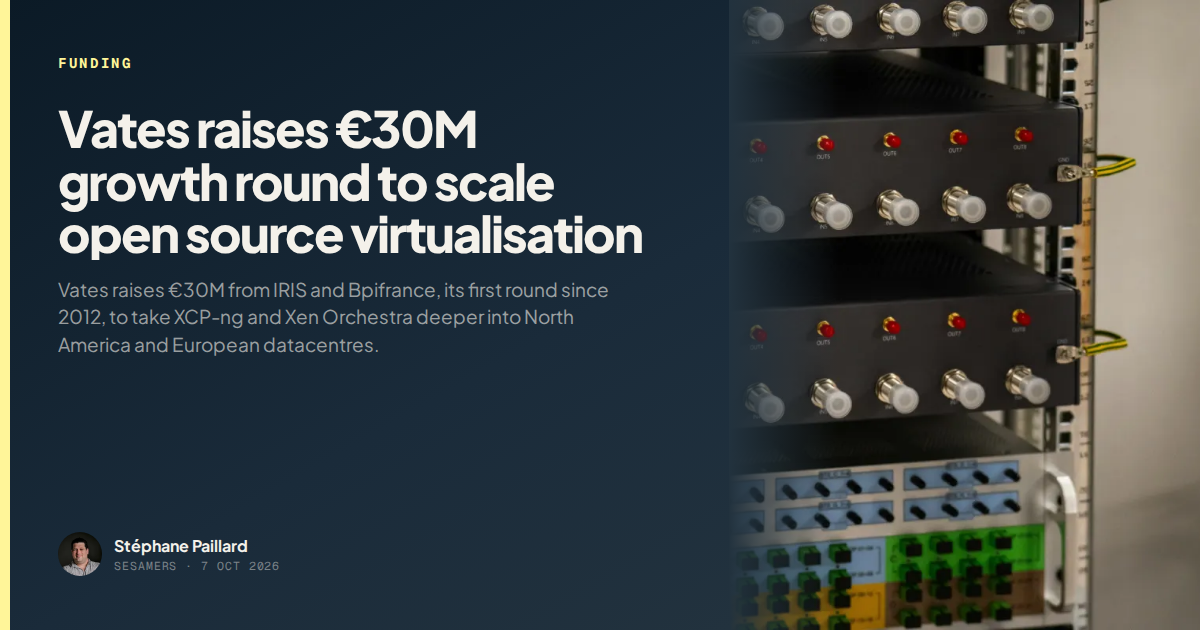 Vates raises €30M while founders retain majority ownership